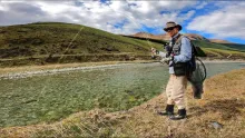 Video thumb for Fly Fishing Small Pristine South Island High Country Stream. Magic!